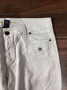 White Cargo Pants