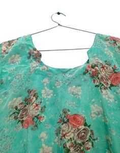 Floral Print Silk Salwar Suit