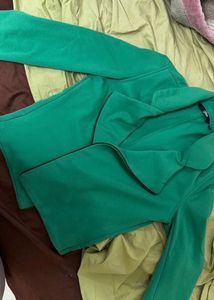 Green Crop blazer