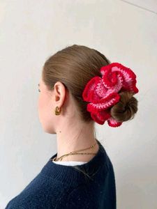 Handmade Crochet Scrunchie Set