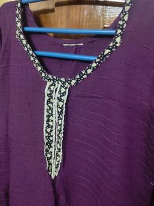 Elegant Purple Kurta