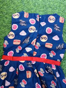 Cute Girls&#39; Printed Dress
