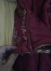 Gold Net Prom Dress