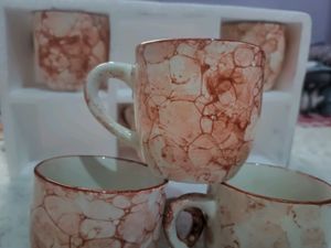 Beautiful Marble Texture Design Tea Cup