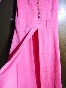 Pink Sleeveless Jumpsuit