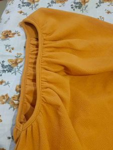 Mustard One shoulder Top