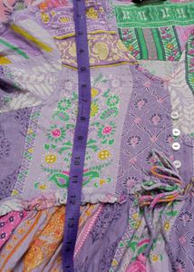 Patchwork Print Maxi Dress