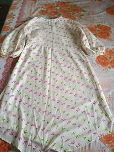 Floral Print Wrap Dress With Dupatta