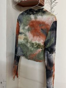 Tie-Dye Long Sleeve Top