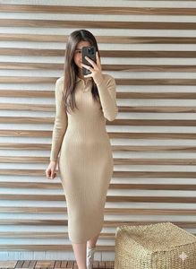 🇬🇧 Imported Ribbed Long Bodycon Dress