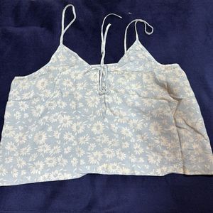 Floral Powder Blue Top