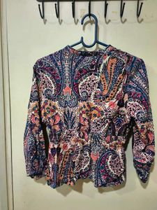 Paisley Print Blouse