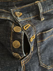 Button Down High Rise Jeans