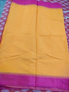 Mustard Pink Saree