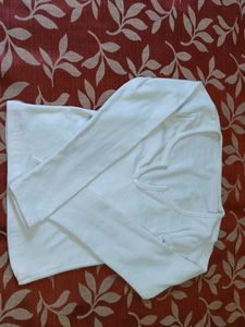 White Long Sleeve Top