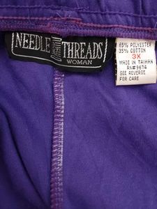 Purple Capri Pants with Detail