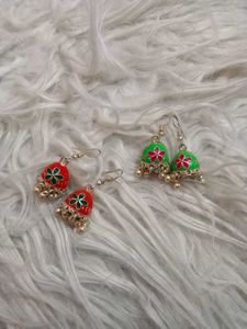 Jhumka Earrings - Colorful Set