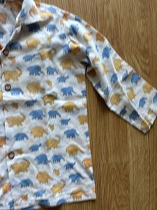 Mulmul Cotton Kids Set - Elephant Print