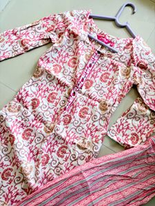 Floral Print Kurta with Pants