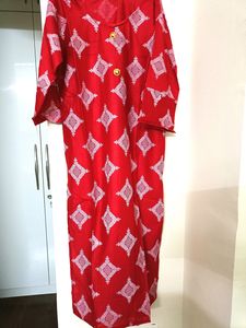 Rayon Foil Print Stitched Kurta