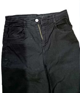 Black Wide Leg Flare Jeans