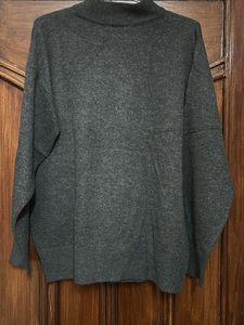 United Colors of Benetton Gray Mock Neck Sweater