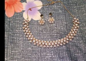 Gold-toned Necklace &amp; Earring Set