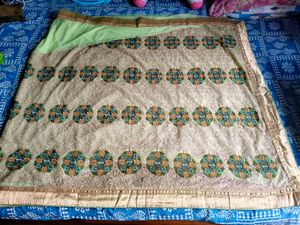 Gorgeous Super Net Embroidered Saree With Peticoat