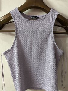 Lilac Textured Tank Top