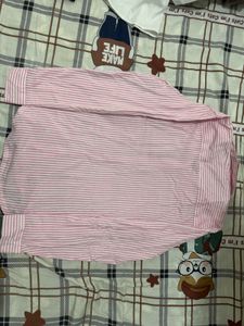Striped Pink Button-Down Shirt