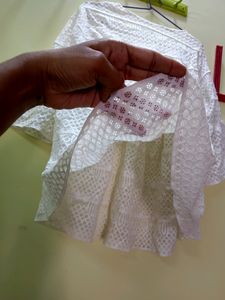 Peplum Netted Top/Tunic
