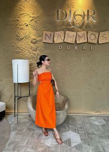 The Scorleo Ruz Cotton Strapless Dress