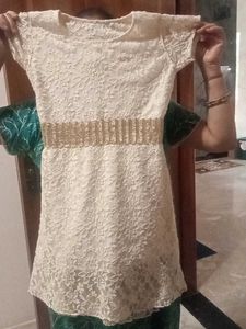 Cream Lace Dress