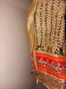 Golden Lehnga And Blouse For Sale