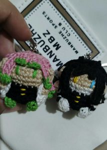 Crochet Anime Keychains| mitsuri and obanai