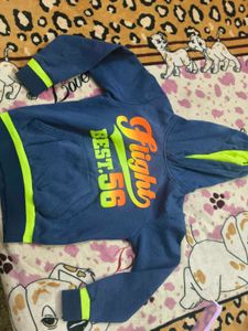 Cool Blue Hoodie for 4-7 years boy