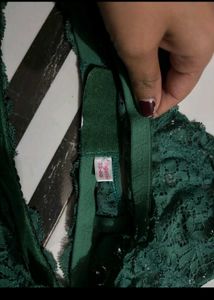 Green Lace Lingerie Set