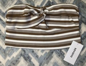 Striped Knot Tube Top