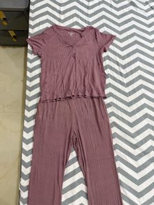 V Cute Coord Set With Rusty Pink Color