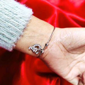 Heart Charm Bangle