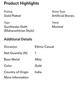 Traditional Nath Nose Ring