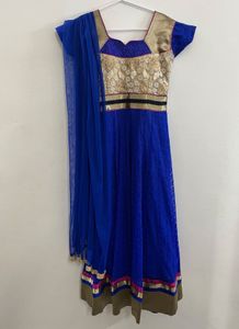 Blue Anarkali