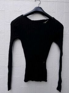 New with tag Pinterest Chic Black Cutout Knit Top