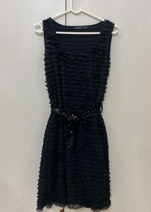 Black Ruffle Dress