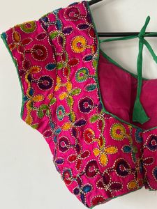 Embroidered Pink Blouse