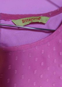 Pink Ruffle Sleeve Blouse