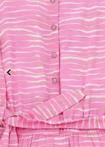 Pink Striped Jumpsuit With Strappy Design