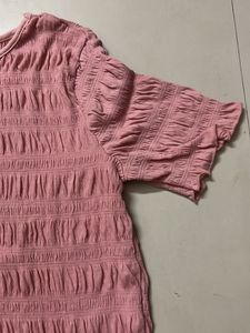 Pink Textured Top