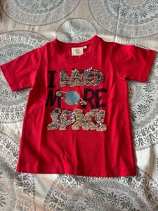 Red sequence T-Shirt