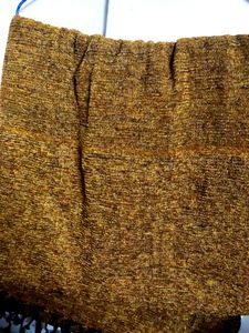 Mustard Colour Velvet Stole